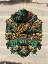 Load image into Gallery viewer, Welcome to Elm Street Bleached Shirt/ Graphic Tee