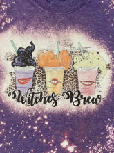 Load image into Gallery viewer, Witches Brew Bleached Shirt/ Graphic Tee