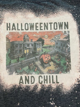 Load image into Gallery viewer, Halloweentown and Chill Bleached Shirt/ Graphic Tee