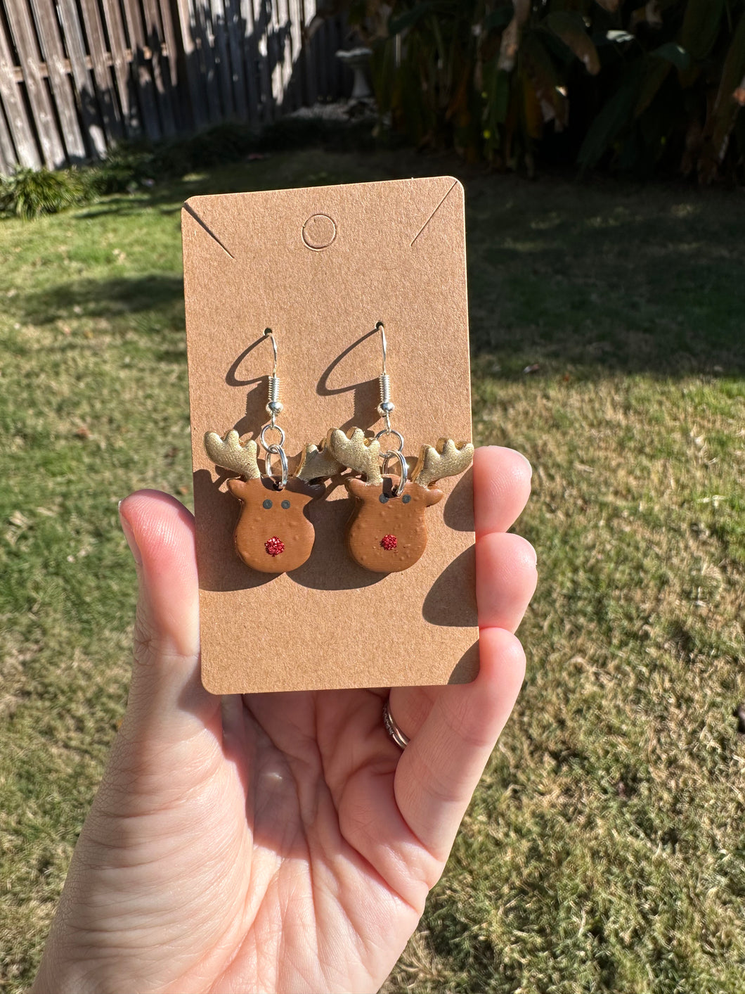 Dangly Reindeer Earrings