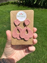 Load image into Gallery viewer, Retro Dangly Polymer Clay Earrings
