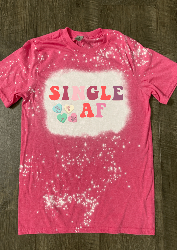 Single AF Conversation Heart Shirt