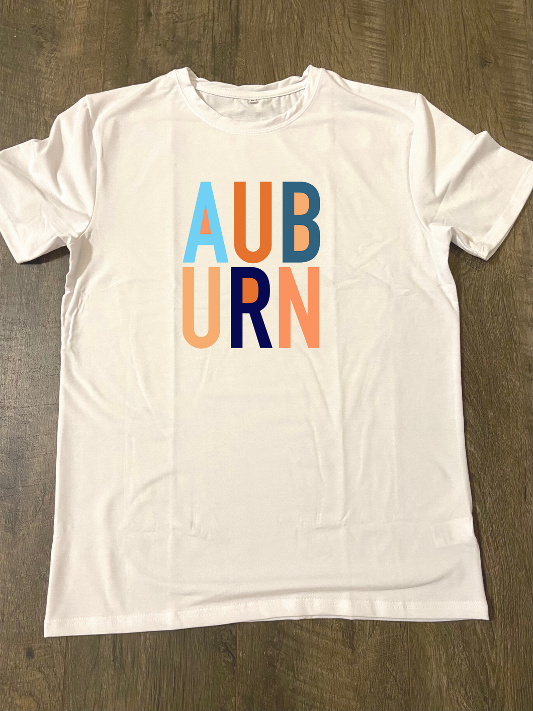 Color Block Auburn Graphic Tee