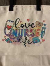 Load image into Gallery viewer, Love Nurse Life Tote Bag
