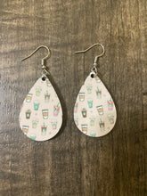 Load image into Gallery viewer, Coffee Cup Teardrop Earrings
