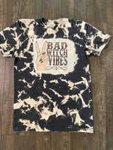 Load image into Gallery viewer, Bad Witch Vibes Bleached Shirt/ Graphic Tee
