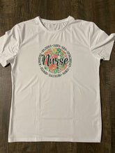 Load image into Gallery viewer, Floral Nurse Graphic Tee
