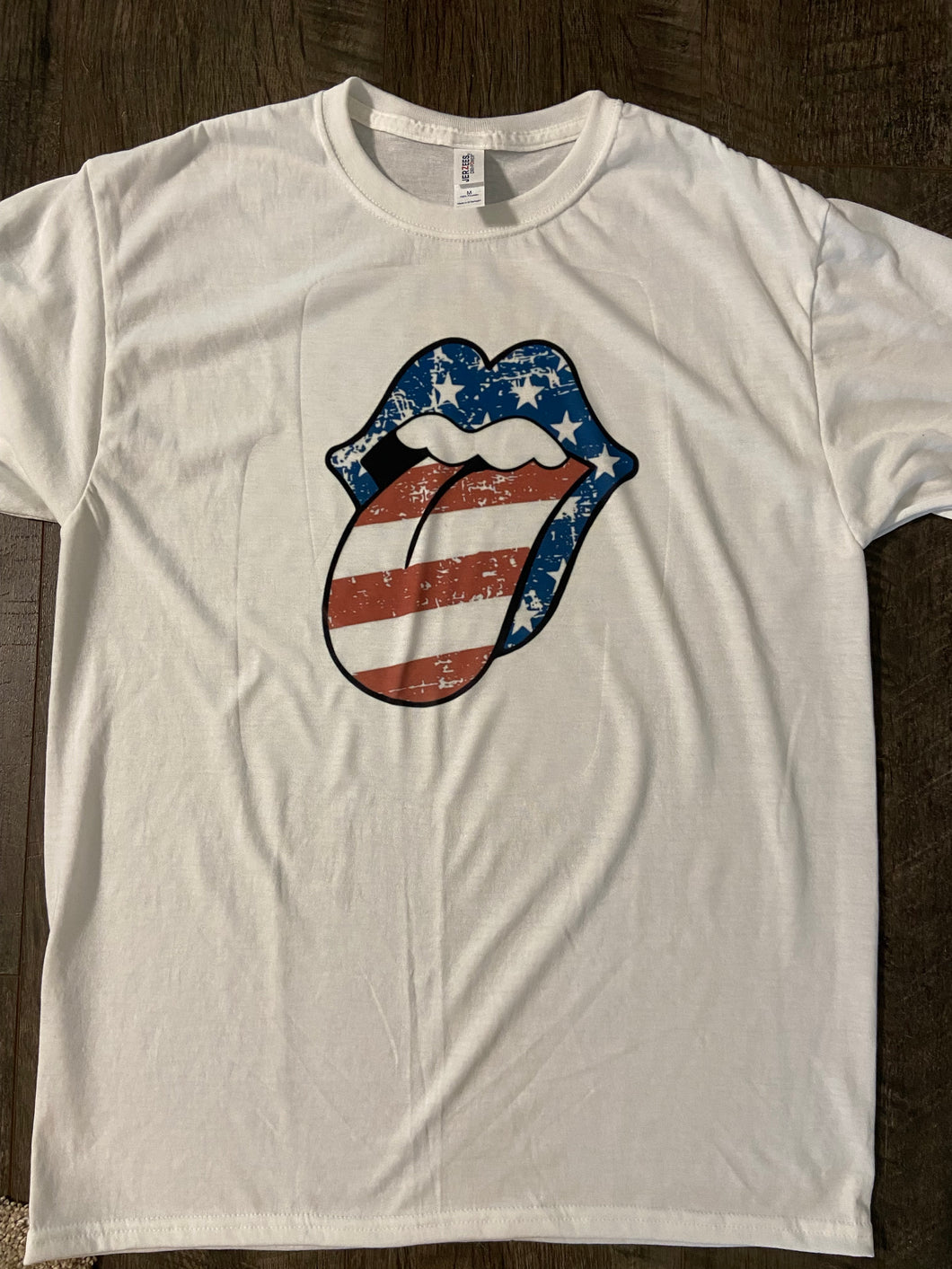 American Flag Lips Graphic Tee