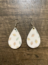 Load image into Gallery viewer, Multi-colored Leaf Teardrop Earrings
