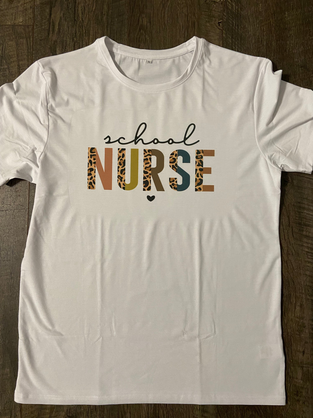 Cheetah School Nurse Graphic Tee