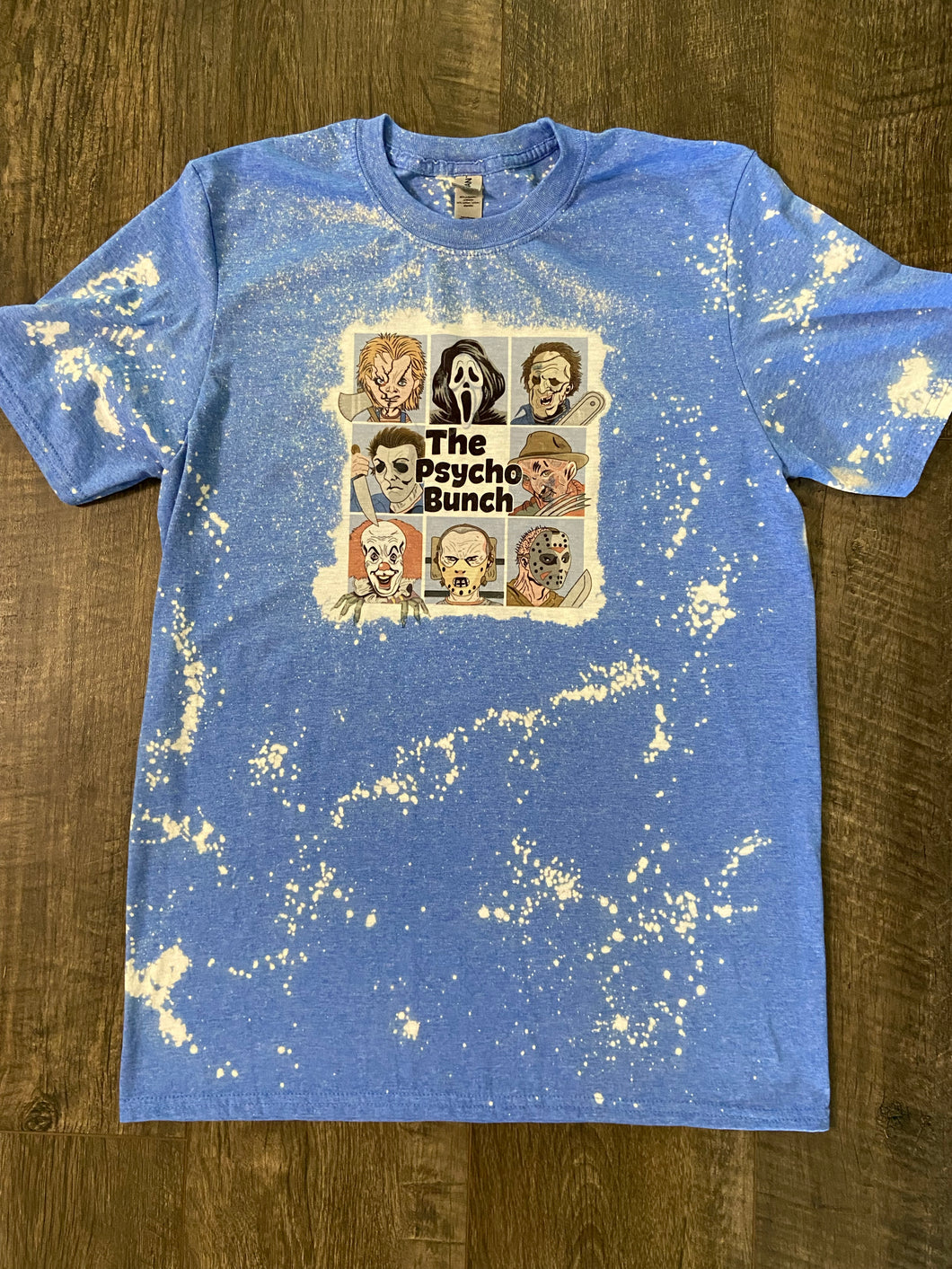 The Psycho Bunch Bleached Tie Dye Shirt / Graphic Tee