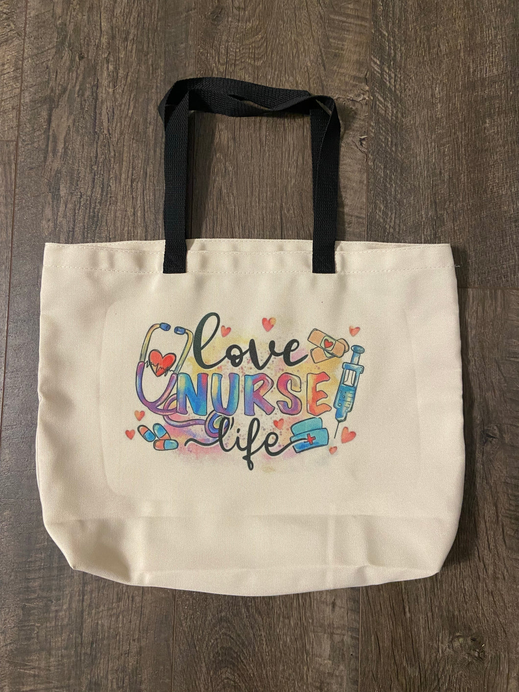 Love Nurse Life Tote Bag