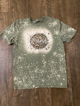 Load image into Gallery viewer, Cheetah Print Mama Bleached Shirt/ Graphic Tee
