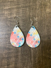 Load image into Gallery viewer, Multi-colored Scale Teardrop Earrings
