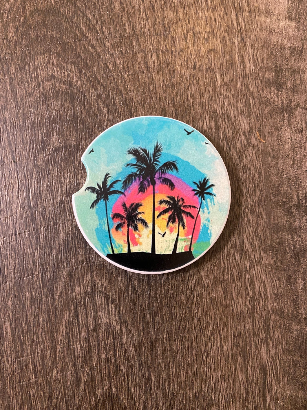 Beach Sunset Car Coaster