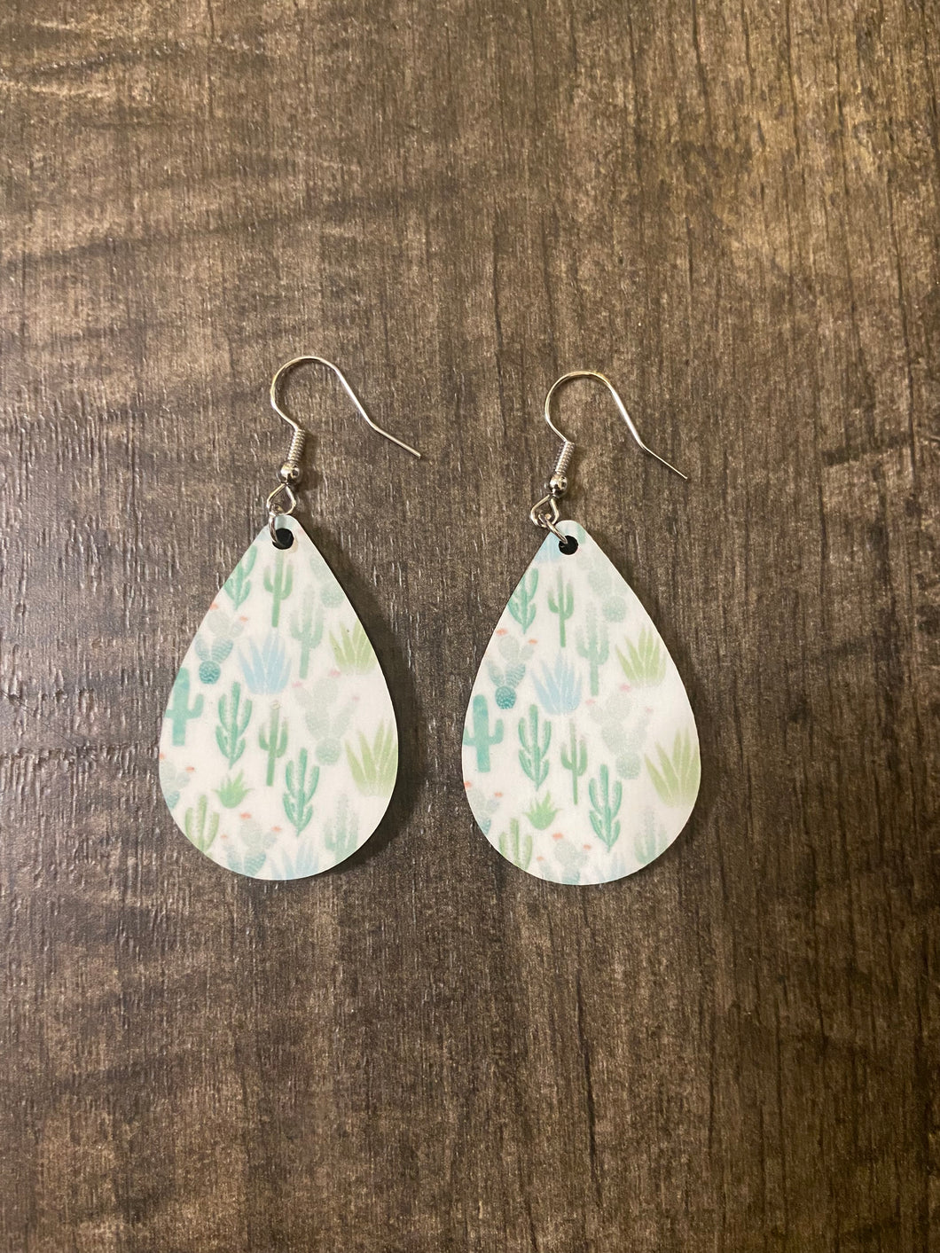 Cactus Teardrop Earrings